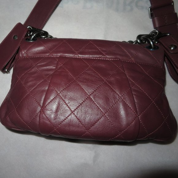CHANEL Coco Pleats Bag Burgundy - Picture 7 of 16